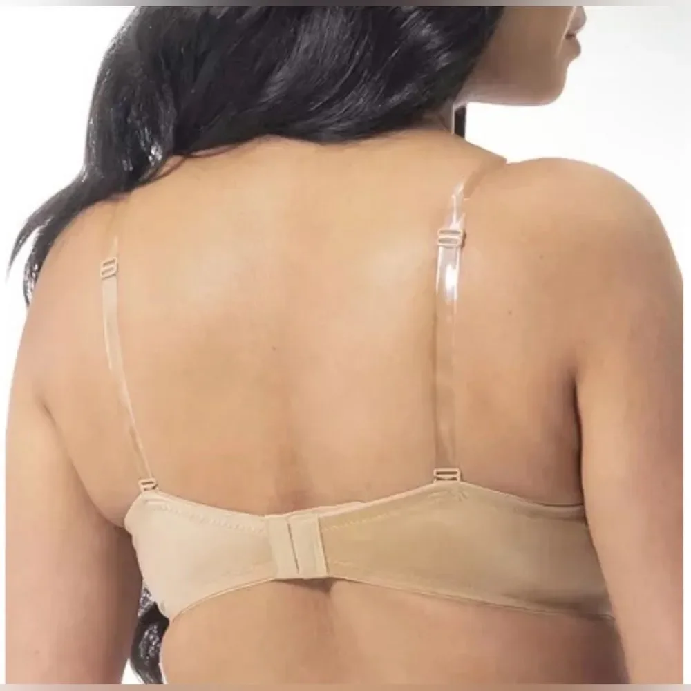 Dominique Women's Uma U-Plunge Convertible Strapless Mocha Bra 40C NWT
